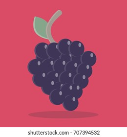 Grapes Flat Icon