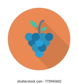  Grapes Flat Icon