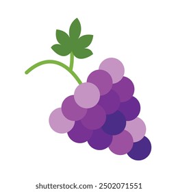 Grapes Flat Icon Design For Personal nad Commercial Use