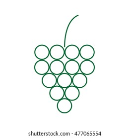 grapes food berry, vector icon