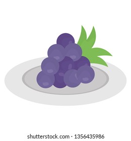 grapes fresh fruit icon