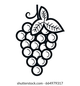 grapes fresh fruit icon