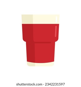 Grapes fresh juice icon. Flat illustration of Grapes fresh juice vector icon for web design isolated