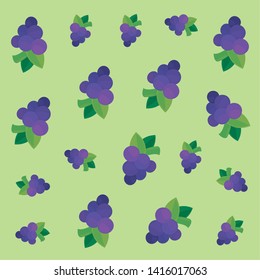 grapes fruit fresh vector ilustration