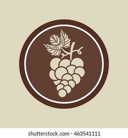 grapes fruit icon design, vector illustration eps10