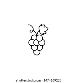 grapes fruit icon vector illustration