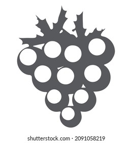 grapes fruit icon vector illustration