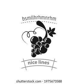 grapes fruit simple vector icon. grapes fruit simple vector icon. grapes fruit simple vector icon.