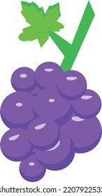 Grapes fruit Vector Design icon