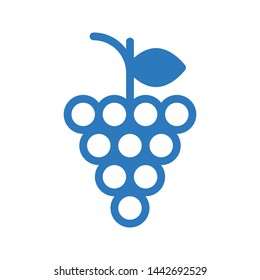 grapes glyph color vector icon