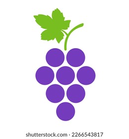 Grapes. Grape icon. Modern minimalistic design. Vector set.