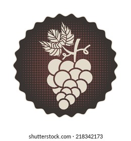 grapes graphic design , vector illustration