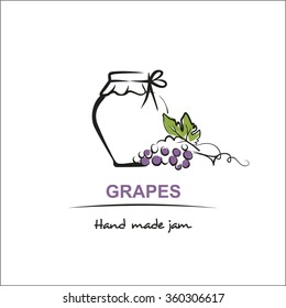 grapes hand made jam