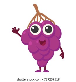 Grapes icon. Cartoon illustration of grapes vector icon for web