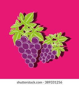 grapes icon design 