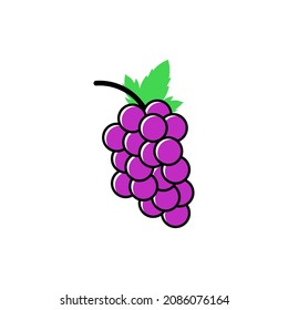 grapes icon design template vector isolated illustration