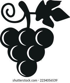 Grapes icon. Design for web and mobile app. Vector illustration isolated on white background