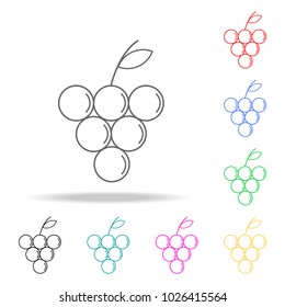 Grapes icon. Element fruits multi colored icons for mobile concept and web apps. Thin line icon for website design and development, app development. Premium iconfruits on white background