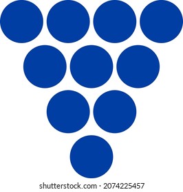 Grapes icon with flat style. Isolated vector grapes icon image on a white background.