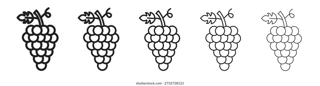 Grapes icon for graphic designs. Icon vector design
