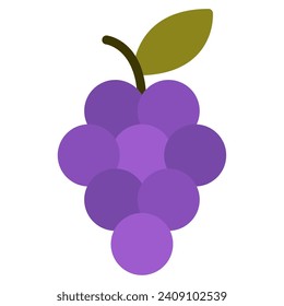 Grapes icon illustration for web, app, infographic, etc