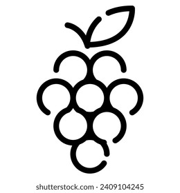 Grapes icon illustration for web, app, infographic, etc