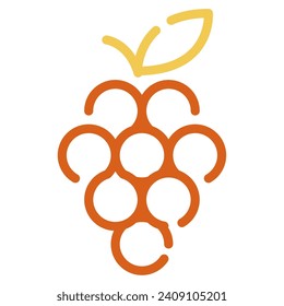 Grapes icon illustration for web, app, infographic, etc