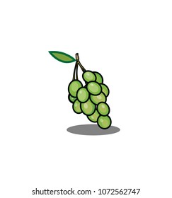 Grapes Icon Isolated