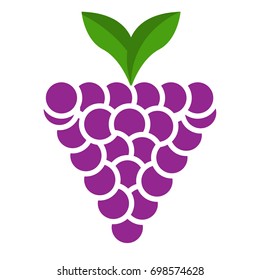 grapes icon isolated on the white background. vector illustration