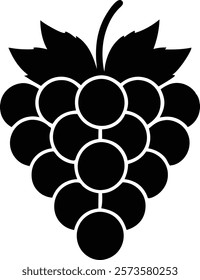 Grapes icon isolated vector illustration