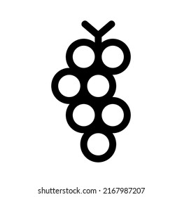 grapes icon or logo isolated sign symbol vector illustration - high quality black style vector icons
