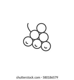 grapes icon. sign design
