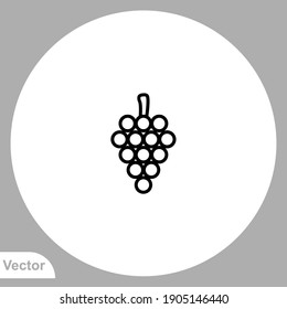 Grapes icon sign vector,Symbol, logo illustration for web and mobile