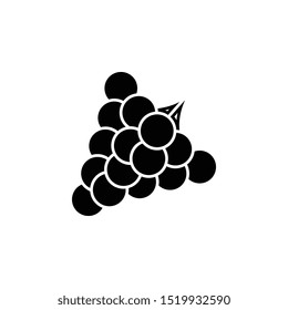 Grapes icon. Simple glyph, flat vector of autumn icons for ui and ux, website or mobile application