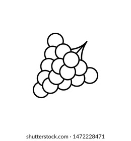 Grapes icon. Simple thin line, outline vector of autumn icons for ui and ux, website or mobile application