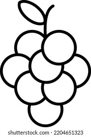 Grapes icon, symbol or logo