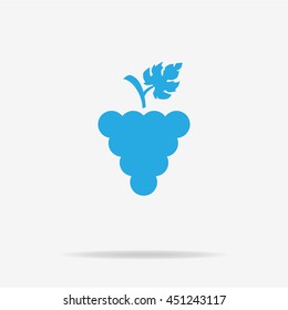 Grapes icon. Vector concept illustration for design.