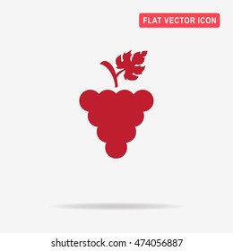 Grapes icon. Vector concept illustration for design.