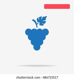 Grapes icon. Vector concept illustration for design.