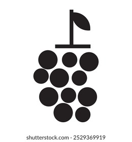 grapes icon vector. vector illustration.