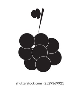 grapes icon vector. vector illustration.