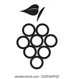 Trauben-Icon-Vektor. Vektorgrafik.