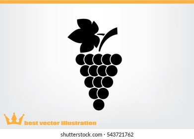 Grapes icon vector illustration