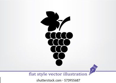 Grapes icon vector illustration.