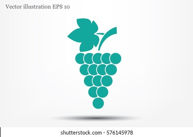 Grapes icon vector illustration.