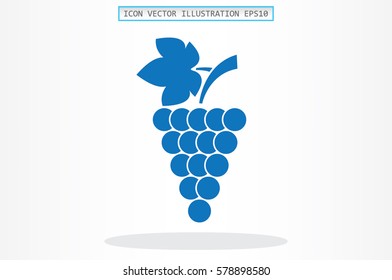Grapes icon vector illustration.