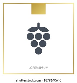 grapes icon. Vector illustration EPS 10.