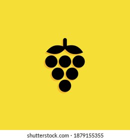 icono de uvas. Ilustración del vector EPS 10.