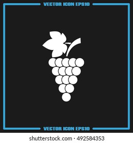 Grapes icon vector illustration eps10.