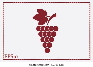 Grapes icon vector illustration eps10.